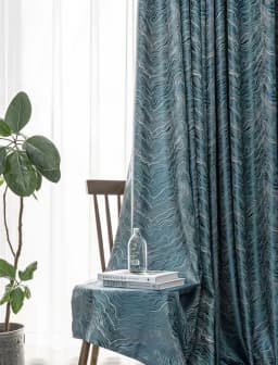 High-Precision Texture Jacquard Curtains for Living Room and Bedroom Modern Nordic Luxury Window Drapes Thicken Custom Decor
