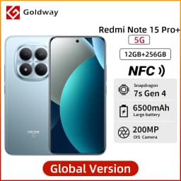 Xiaomi Redmi Note 15 Pro Plus 5G Global Version Cellphone Snapdragon 7s Gen 4 200MP Main Camera 6500mAh Battery 6.83" 120Hz NFC