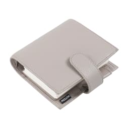 Moterm Luxe 2.0 Series Pocket Size Planner Pebbled Grain Leather A7 Notebook with 30MM Ring Mini Agenda Organizer Diary Notepad
