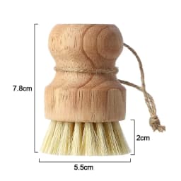 2pcs/set Kitchen Shoes Cleaning Brush Wooden Dish Brush with Natural Sisal and Coconut Durable Portable Eco Friendly Zero Waste