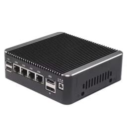 New Solid Fanless Firewall Mini PC Intel N150 N95 4417U 6405U i3-8145U 4x2.5G LANs DDR4 NVMe Type-C Home Server pfSense OPNsense