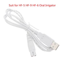 1Pcs White USB Cable Charging Line Suit HF-5 HF-9 HF-6 Oral Irrigator Teeth Water Flosser Accessories