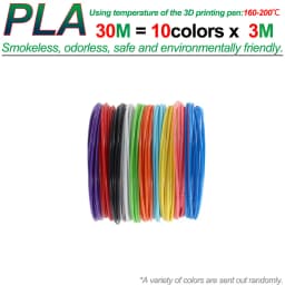 PLA Colored Odorless Safety Plastic 3D Pen Filament Diameter 1.75mm For 3D Printing Pen Kids Birthday Creative Christmas Gift