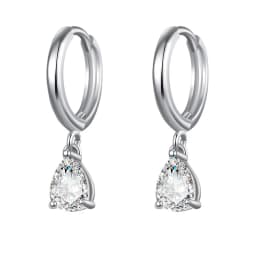 CRMYA Silver Gold Filled Dangle Earrings For Women CZ Zircon Long Water Drop Earring Men Jewelry Circle Ear Ring Wholesale