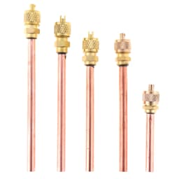 5pcs/lot 1/4" SAE 1/4" OD 4" Stem Strong Core AC Air Conditioner Refrigeration Access Valve Service/Access Valve