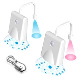 Toilet Night Lights, USB Rechargeable LED Bowl Projection Lighting with Motion Sensor, Cool Fun Bathroom Accessory - Unique & F