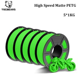 TECBEARS High Speed Matte PETG 3D Filament 1.75mm PETG Multi Color Combination Set FDM 3D Printer Materials DIY Gift 1KG/1Roll
