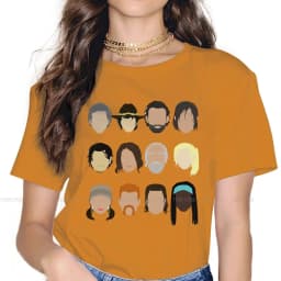 Characters 4XL TShirt The Walking Dead Rick Glenn Daryl Horror Style Streetwear Comfortable T Shirt Women Tee Unique