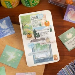 50sheets Kawaii Ins Sea Salt Star Language Mini Message Sticker Book DIY Diary Scrapbook Creative Decoration Cute Stickers
