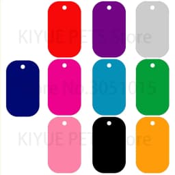 100Pcs Wholesale Dog Tag Blank Dog ID Tags For Man Pendant Laser Engraving Nameplate Key Chains