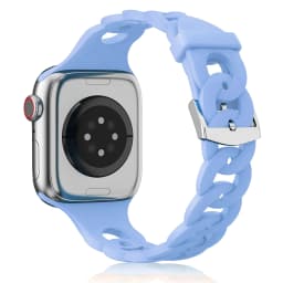Silicone Strap for Apple Watch Band 44mm 40mm 45mm 41mm 42mm 38mm Accessories Gourmette Bracelet iWatch Series 12 6 5 4 3 SE 7