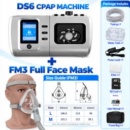 Resoxy DS6 Auto CPAP Machine 28dB Low Noise Automatic Pressure Adjustment Device Heated with SD-card For Home Travel Sleeping