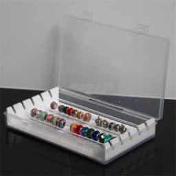 Acrylic Troll Bead Collection Panoramic Jewelry Storage Box Bracelet Beads Game Tray Round Bead Organization Box Bead Stand