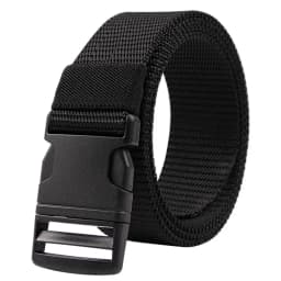Men's Belt Without Metal Plastic Buckle Belt High Quality Canvas For Nylon Belt Tactical Belt Outdoor Woven Belt Neutral Belts