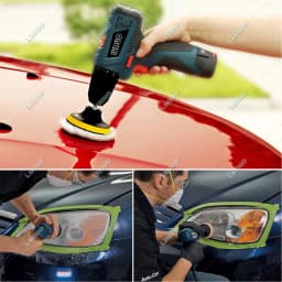 Car Polishing Buffing Sponge Foam Wool Pads Sandpaper Kit For Waxing Sanding Polisher M10 Drill Adapter Hexagonal Thread 3Inch