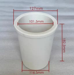 1-3KG Ceramic Shield Gold Melting Cup Foundry Crucible For Induction Furnace Quartz Coat Metal Casting,Jewelry Making Tools
