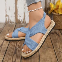 New Summer Women's Slip-On Sandals, Breathable, Lightweight, Simple, Stylish Outdoor Party Sandals for Women to Wear Alone