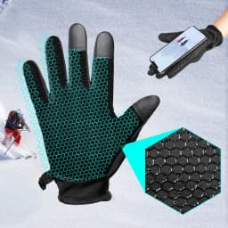 Winter Motorcycle Gloves Thermal Touch Screen Windproof Anti-skid Protective Gear for Sport Motorbike Cycling Riding Skiing Bike