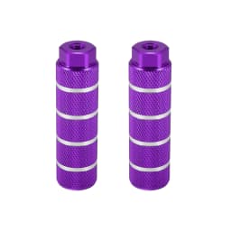 X Autohaux 1 Pair Axle Rear Foot Pegs Footpegs Universal Aluminum Alloy Foot Rests for BMX MTB Bike Bicycle Pedals 3/8"
