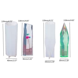 Resin Molds for Crystal Tower Resin Mold for Flower Crystal Large Pointed Crystal Silicone Molds for DIY Christmas Gift 87HB