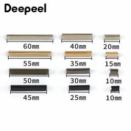 20Pcs 10-60mm Metal Strap Buckle for Sewing Pants Suspender Belt Zipper Tail Clip Webbing End Clasp DIY Hardware Accessories