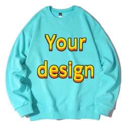Customized Printed Cotton O Neck Pullover Long Sleeved Sweatshirts Men Women DIY Your Like Photo or Logo Fashion Casual Tops Tra