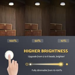 LED Night Light Touch Dimmable 1000mAh Battery USB Rechargeable Night Lamp Magnetic For Bedroom Bedside Table Lighting