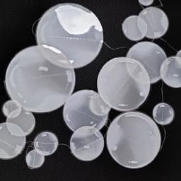 1pc String 2m Under the Sea White Bubble Garlands Hanging Banner Little Mermaid Birthday Party Photo Props Baby Shower Decors