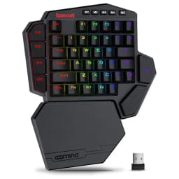 Redragon K585 DITI Wireless One-Handed Mechanical Keyboard 42 Keys 2.4Ghz RGB Gaming Keypad Detachable Wrist Support for PC Game