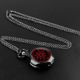 Hot Creative Archangel Amulet Chain Pocket Watch Arabic Numerals Pendant Clock Personalized Gifts Souvenir Gifts for Men Women