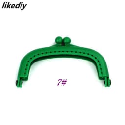 1 Piece Candy Color Arc Resin Plastic Purse Frame With Hole Kiss Clasp Lock DIY Bag Accessories