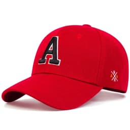 Unisex A Letter Side Ar Embroidery Baseball Caps Spring and Autumn Outdoor Adjustable Casual Hats Sunscreen Hat Sports Golf Cap