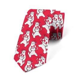 New 8CM Cartoon Bear Print Tie Men Slim Casual Party Formal Dating Personality Necktie Fashion Trend Elegant Collocation Gravata