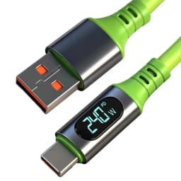 PD 240W 6A Super Fast Charging Type C Cables Digital Display High-speed Data Transfer Cord USB Type-c To C Wire for iPhone 17Pro