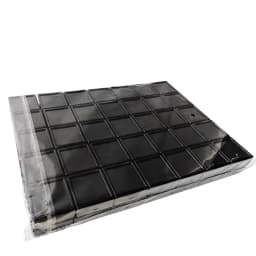 Plastic Square 3*3 Loose Diamond Box Diamond Jewelry Display Case Plastic White Black