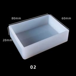 Cuboid Cube Resin Moulds Crystal Epoxy DIY Jewelry Pendant Storage Tray Square Rectangular Casting Accessories Silicone Mold