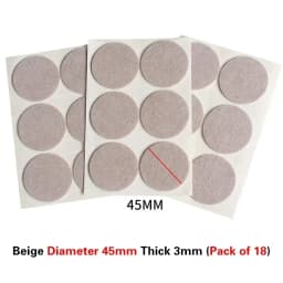 1 Set Thicken Self Adhesive Felt Chair Leg Pads Floor Protectors Furniture Legs Table Leg Covers Round Bottom Anti-slip Pads