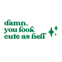 Mirror Affirmation Decal Damn You Look Cute As Hell Quote Viny Sticker Bridesmaid Gift Salon Decals Car Mirror Stickers Decor