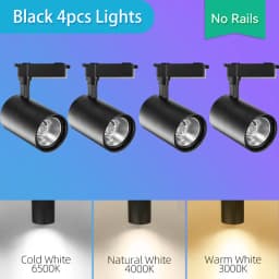 Full Set Led Track Lights 50W 40W 20W Cob Ceiling Rail Spotlight Lighting Indoor For Living Room Kitchen Decor Led Track Lights