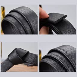 100 120 130 140 150 160 170 180cm Automatic Belt Without Buckle Men Width 3.5cm No Buckle Good Quality Leather Belt Body Strap