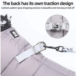 Winter Warm Dog Jacket Reflective Four Legged Clothes Outdoor Waterproof and Windproof Traction Harness Jumpsuit Chihuahua Coat