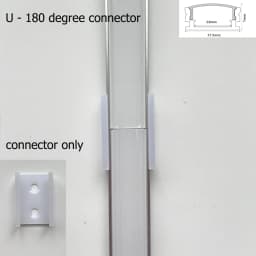 2-35Pcs/lot LED Aluminum Profile 0.5m/pcs U/V/W Shape Corner for 5050 2835 LED Strip Bar Lamp Channel Holder White/Black Cover