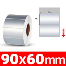 1Roll Thermal Transfer Matte Silver PET Label Waterproof Oilproof Office Supplies(Not thermal paper)