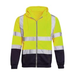2025 M-4XL High Visibility Hoodie Coat Safe Luminous Strip Warning Drawstring Hoodie Overalls Cold-Proof Outdoor Work Jacket