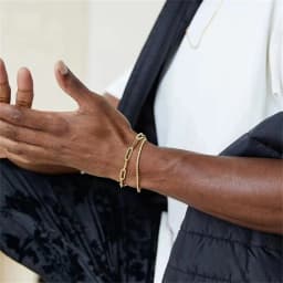 Multilayer Titanium Steel Chain Bracelet Men Gold Color Twist Chain Stainless Steel Bracelet Party Jewelry Bracelet For Women