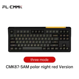 FL·ESPORTS CMK87-SAM Three-Mode Keyboard Full-Key Hot Swap 87-Key 2.4G Wireless Bluetooth Wired Mechanical Keyboard PBT Keycap