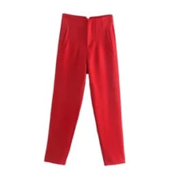 HH Women Elegant Solid Pencil Pants High Waist Pant For Women Casual Streetwear Woman Trousers Office Wear Chic Pant