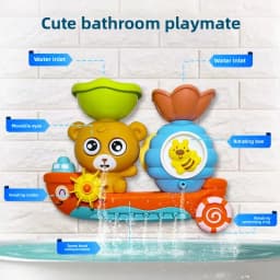 Interactive Suction Cup Bath Toy Set for Youngsters,Ideal for Youngsters and Schoolers, Perfect Gift for Halloween, Christmas