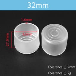 Transparent Rectangle 15-40mm Round 10-76mm Oval Chair Leg Caps Clear PVC Non-Slip Furniture Table Cover Feet Sock Protector Pad