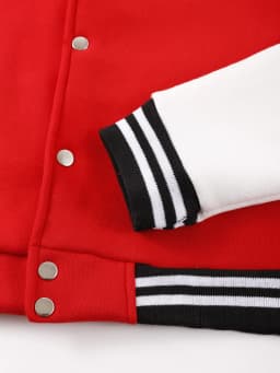 Customized pattern logo DIY Men Colour Jackets Harajuku Baseball Jersey Fleece Loose Clothing Unisex Autumn Warm Vintage Coat